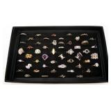50- Sterling silver rings