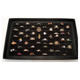50- Sterling silver rings
