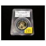 2000-S Sacagawea dollar, PCGS slabbed Proof-69