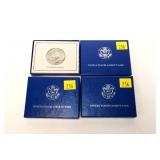 3- 1986 Liberty Commemorative half dollars