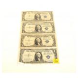 4- $1 silver certificates, series of 1935