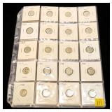 100- Roosevelt dimes, 90% silver
