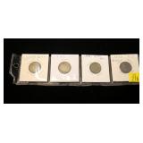 4- 1883 Liberty nickels, no cents