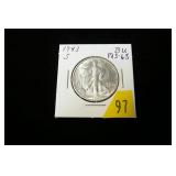 1943-S Walking Liberty half dollar, MS-65