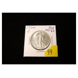 1944-S Walking Liberty half dollar, MS-63