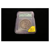 1889-CC Morgan dollar, slab certified: VF-30