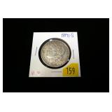 1891-S Morgan dollar, VF-20