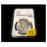 1903 Morgan dollar, NGC slab certified: MS-63
