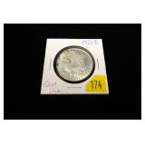 1921-D Morgan dollar, gem BU
