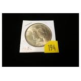 1922 Peace dollar, gem BU