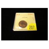 1909 Lincoln cent, uncirculated