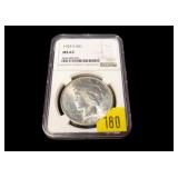 1925-S Peace dollar, NGC slab certified: MS-63,