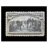 U.S. #240 gun damage, Mint Hinged