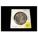 1884-CC Morgan dollar, MS-62