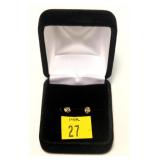 14K Yellow gold round brilliant cut chocolate
