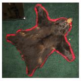 66" Black Bear rug