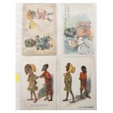 Lot, Black Americana Postcards - 4 total