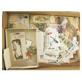 Lot, Victorian Calling cards an trade cards,
