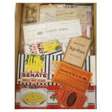 Lot, Trade cards, Swamp Root almanac, Fair tickets