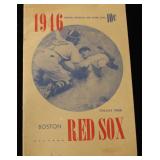 Lot, 3 Boston Red Socks programs: 1946 vs. Detroit