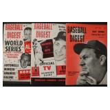 Lot, 3 Baseball Digests: June and October 1954,