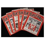 Lot, 6 Baseball magazines: June-Oct 1953