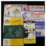 Lot, 4 baseball booklets: "1957 Official Records