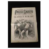 Lot, boxing newspapers: Police Gazette 1897,