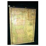 Roll up wall map of Seneca County, NY from