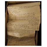 Lot, papers showing land ownership and survey