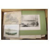 Lot, prints, lithos, engraving, NY State