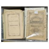 Large lot Hamilton College catalogues and