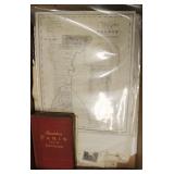 Lot, mostly NY State maps, also Baedekers Paris,