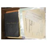 Lot, paper, booklets, receipts from Rochester and