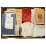 Lot, Buffalo bookelts, advertising notebooks,