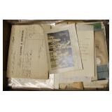 Lot, paepr, receipts, letterhead and misc from