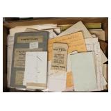 Lot, receipts, announcements, souvenirs and other
