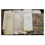 Lot, deeds, mortgages, abstracts from Steuben