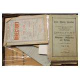 Lot, directories, abstracts, pamphlets, guides,
