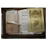 Lot, pamphlets, receipts, programs, announcements