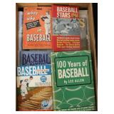 Lot, baseball books, 1963 guide, magazines,