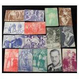 Lot, arcade cards: backs blank of cowboy stars