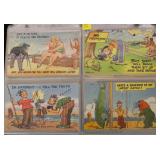 Lot, humorous postcards, 48 cards