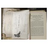 Lot, paper, pamphlets, receipts from Rochester