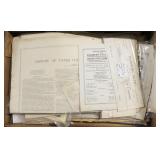 Lot, yates County paper, receipts, pamphlets,