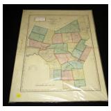 Map of the County of Oneida by Daniel Burr, Stone