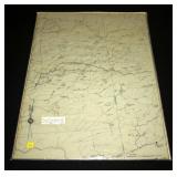manuscript map of southeast part of Lewis County