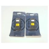 2- Beretta JM6NBN09 9mm 6 round stainless steel