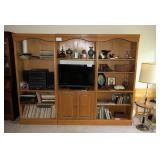 3 pc. Maple bookcase/ entertainment unit