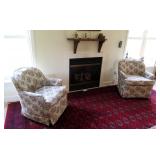 2- Floral swivel rockers
